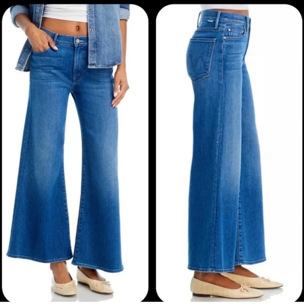 MOTHER The Twister Ankle Flare Jeans Across the Finish Line Size 32. Rise 10.5” - Picture 2 of 12
